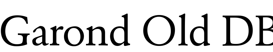 Garond Old DB Normal Font Download Free
